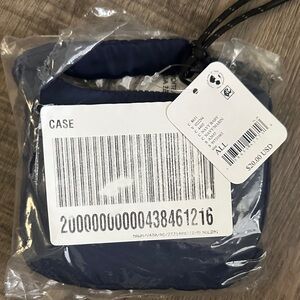 Free People NWT Quilted Navy Micro Pouch